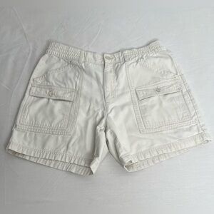 Club Room Mens Elastic Waist Shorts Multiple Pockets Blue Size 34